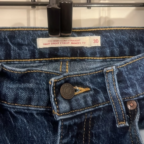 70s High Slim Straight W30 L29 - Picture 2 of 5